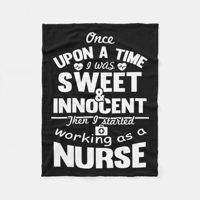 Funny Nurse Geschenkideen Design für Krankenschwes Fleecedecke (Vorderseite)