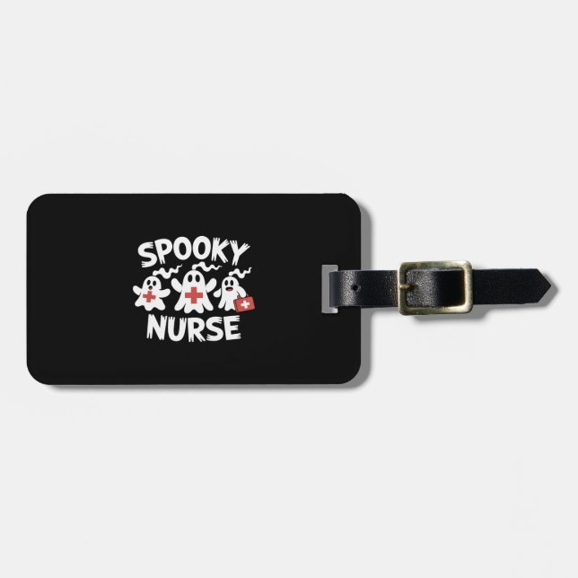 Funny Nurse Halloween Gepäckanhänger (Vorderseite horizontal)