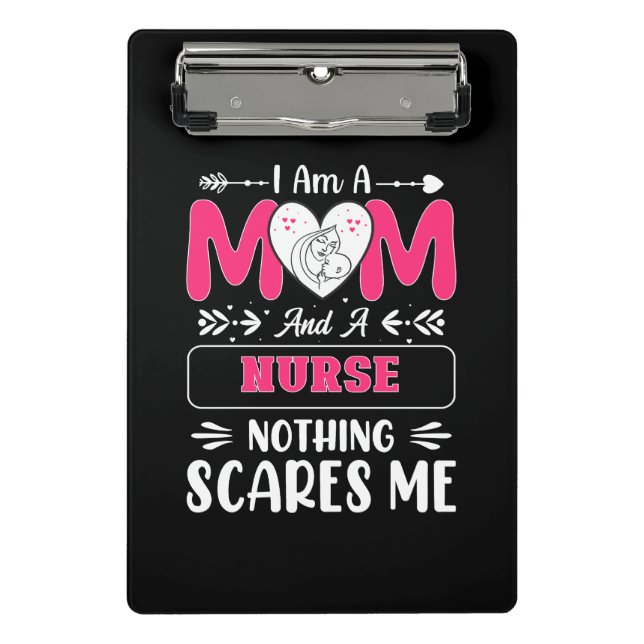 Funny Nurse Mama, Nurse Mama lustige Zitate Mini Klemmbrett (Vorderseite)