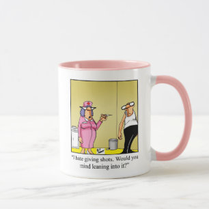 Funny Nurse Medical Cartoon Tasse