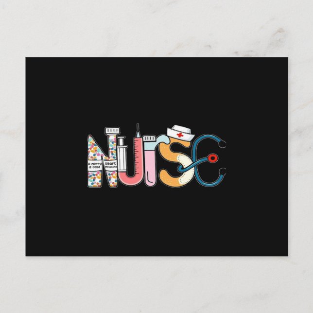 Funny Nurse Postkarte (Vorderseite)