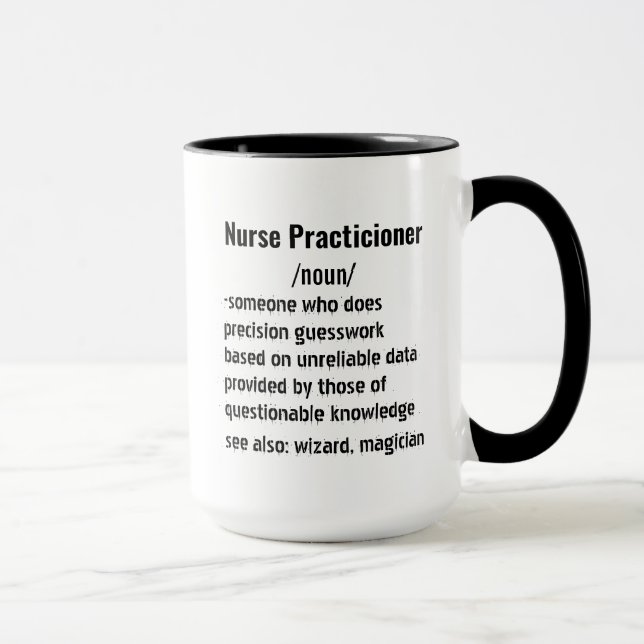 Funny Nurse Practicioner Definition Geschenke Tasse (Rechts)