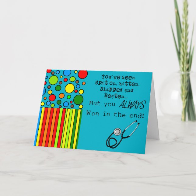 Funny Nurse Retirement Card Karte (Vorderseite)