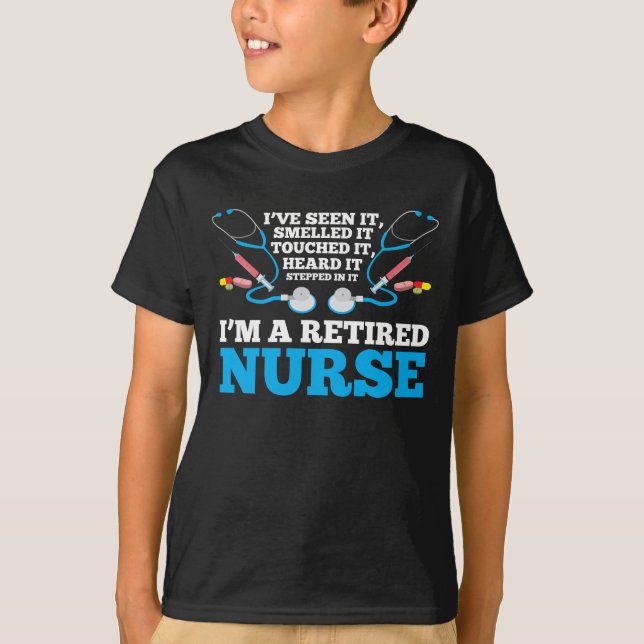 Funny Nurse Retirement - registrierte Krankenschwe T-Shirt (Vorderseite)