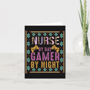 Funny Nurse Video Gaming Krankenschwester bei Day Karte
