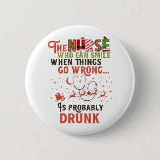 Funny Nurse Weihnachtsangebot Unglaublich witzig Button