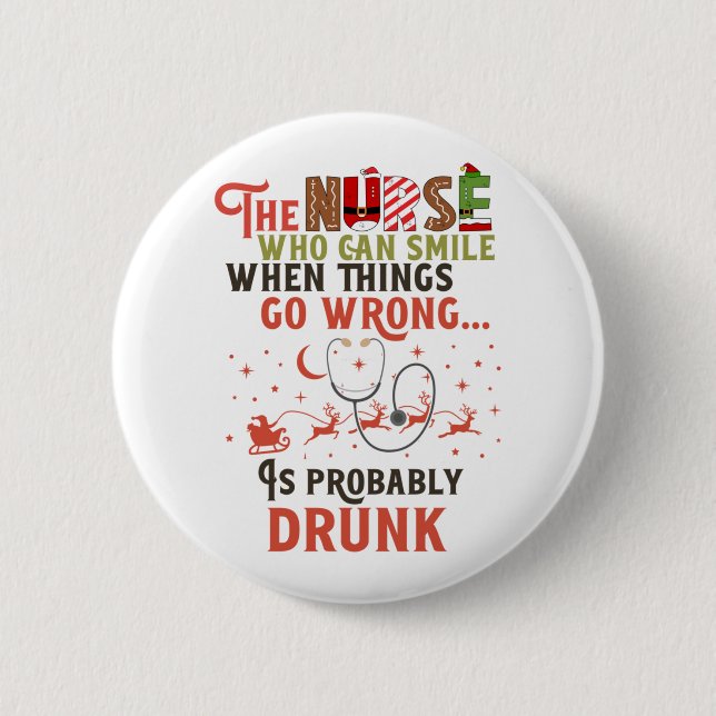 Funny Nurse Weihnachtsangebot Unglaublich witzig Button (Vorderseite)