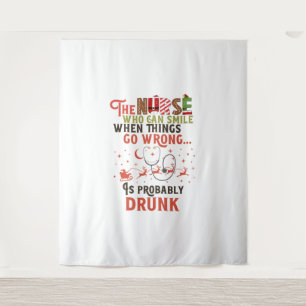 Funny Nurse Weihnachtsangebot Unglaublich witzig Wandteppich
