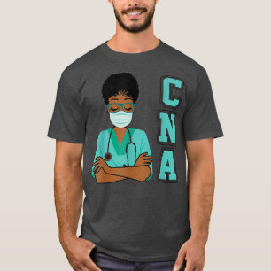 Funny Nursing BlackCna Magic Afro Girl Pride Fraue T-Shirt