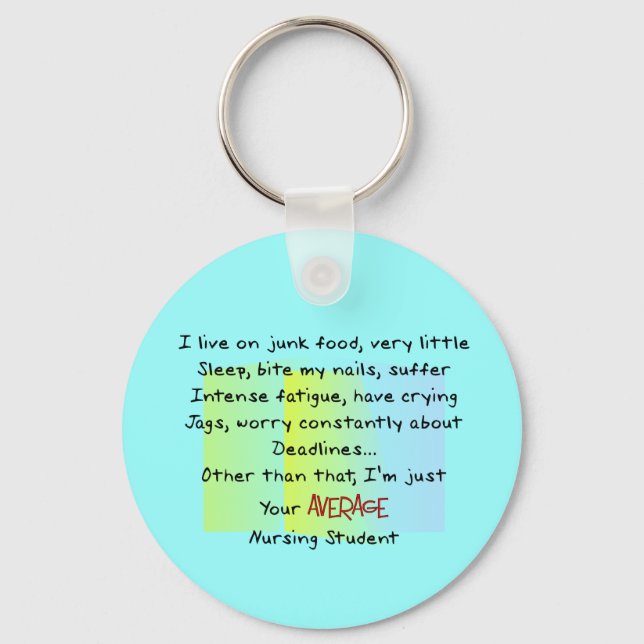 Funny Nursing Student Geschenke Schlüsselanhänger (Vorderseite)