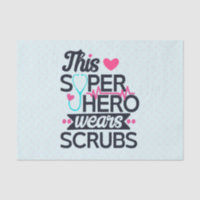 Funny Nursing Superhero Sprichwort Typografie