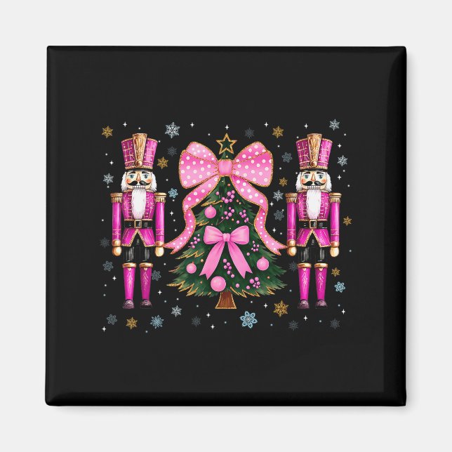 Funny Nutcracker Christmas Tree Christmas Xmas Wom Magnet (Vorne)