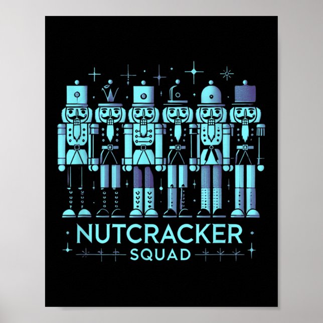 Funny Nutcracker Men Women Nutcrackers Xmas Poster (Vorne)