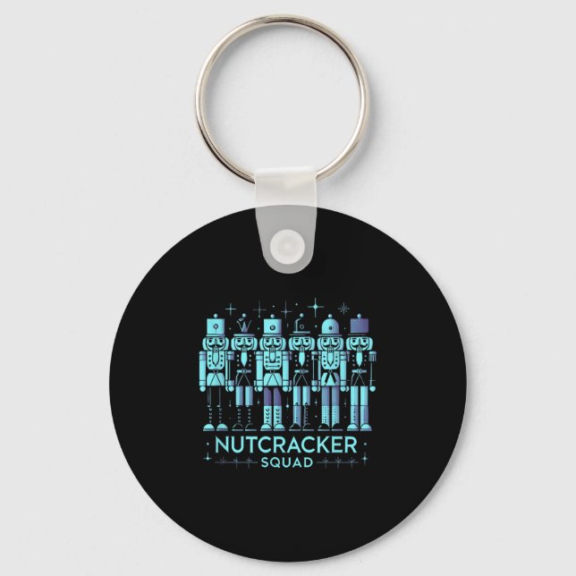Funny Nutcracker Men Women Nutcrackers Xmas Schlüsselanhänger (Vorderseite)