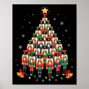 Funny Nutcracker Weihnachtsbaum Xmas Männer Frauen Poster
