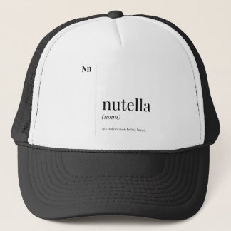 Funny Nutella Definition Truckerkappe