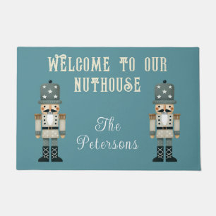 Funny Nuthouse Nutcracker Custom Christmas Fußmatte
