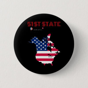Funny O Canada 51. Staat Trump Canada Meme Americ Button