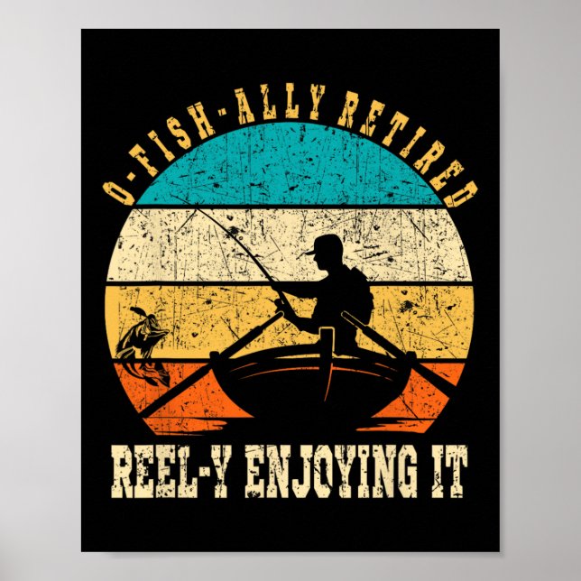 Funny O-Fisch-voll gezüchtet Reel-y Genießen Sie e Poster (Vorne)