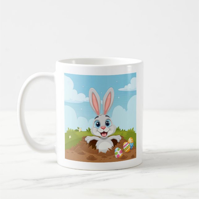 Funny Oaster Bunny Rabbit Kaffeetasse (Links)