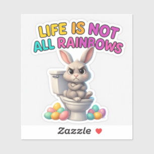 Funny Oaster Bunny Sticker