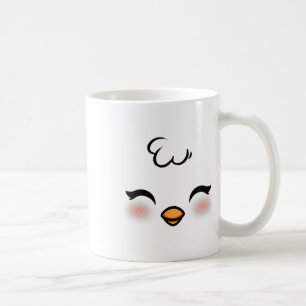 Funny Oaster Chick Face Kostüm Halloween Jungs Kin Kaffeetasse