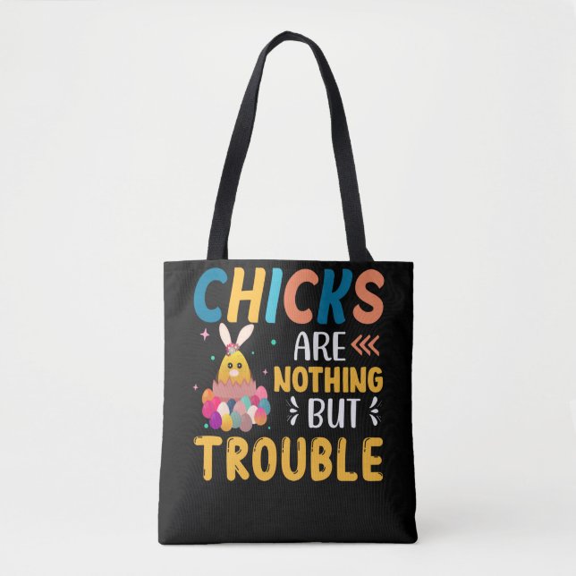 Funny Oaster Chips sind nichts als Ärger Tasche (Vorderseite)