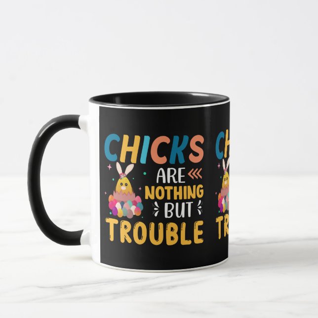 Funny Oaster Chips sind nichts als Ärger Tasse (Links)