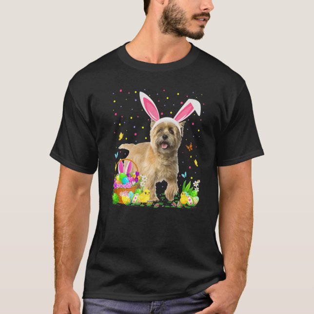 Funny Oaster Egg Jagd Cairn Terrier Dog Osterfeier T-Shirt (Vorderseite)