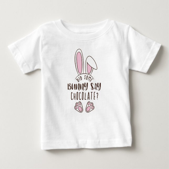 Funny Oaster hat einen sonnigen Say Chocolate Pub  Baby T-shirt (Vorderseite)