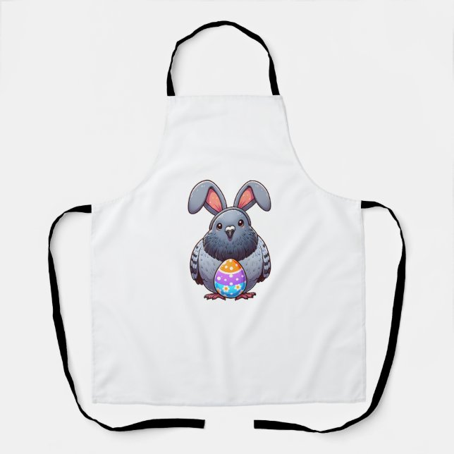 Funny Oaster Taube Lover Eggs Bunny Rabbit Bu Schürze (Vorderseite)