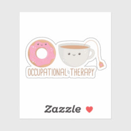 Funny Occupational Therapy O-Tea Aufkleber