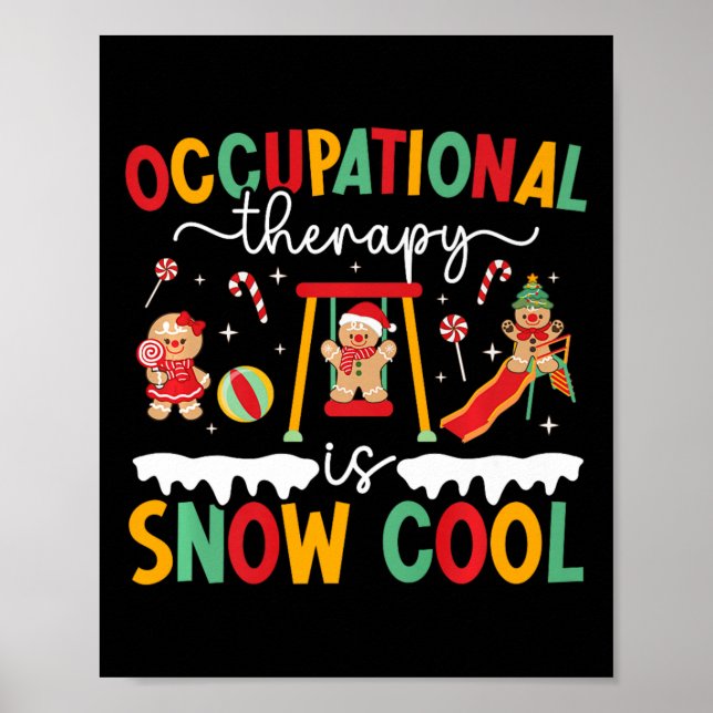 Funny Occupational Therapy Weihnachten Beruf Poster (Vorne)