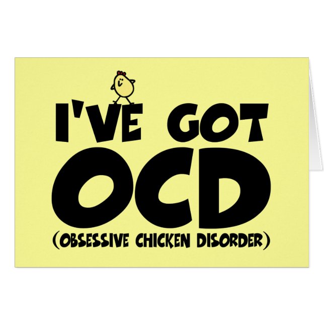 Funny OCD Huhn (Vorderseite (Horizontal))