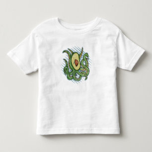 Funny Octopus Avocado Kleinkind T-shirt