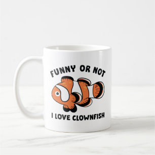 Funny oder nicht ich Liebe Clownfish Kaffeetasse