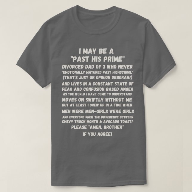 Funny Odly Specific Scheidung Boomer Vater T-Shirt (Design vorne)