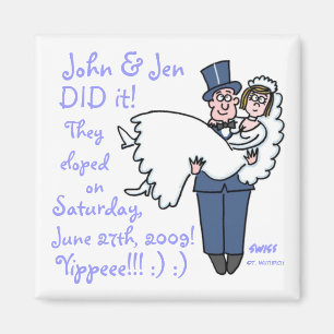 Funny Offbeat Hochzeitsvorstellung Magnet