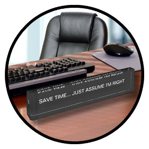 Funny Office Boss Namensplakette