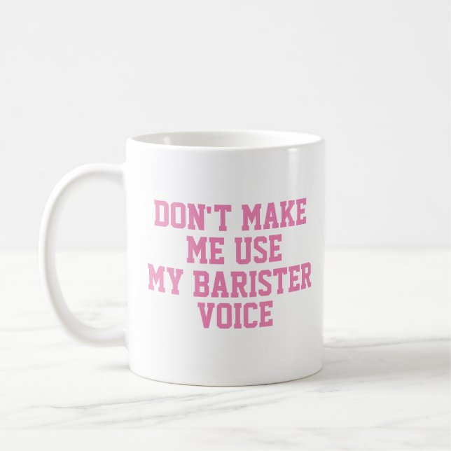 Funny Office Custom Personalize Job Title Barister Kaffeetasse (Links)