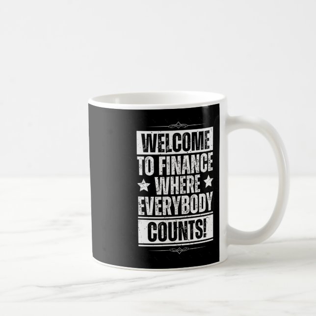 Funny Office Finance Sticker1 Kaffeetasse (Rechts)