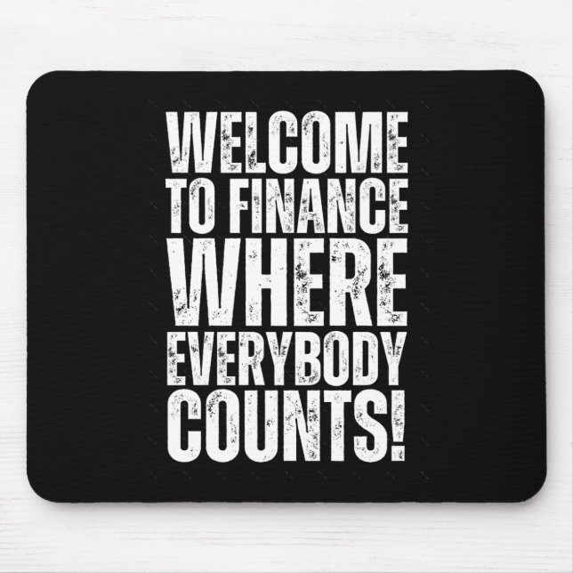 Funny Office Finance Sticker3 Mousepad (Vorne)