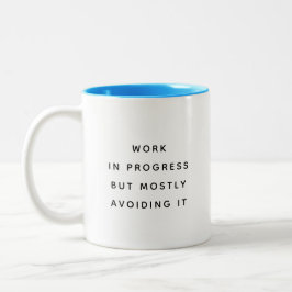 Funny Office Mug With Sarcastic Work Quotes Gifts  Zweifarbige Tasse