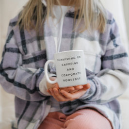 Funny Office Mug With Sarcastic Work Quotes Gifts  Zweifarbige Tasse
