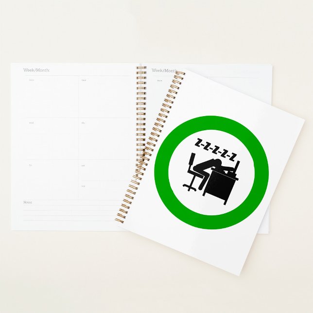 Funny Office Worker-Schlafen am Schreibtisch Planer (Von Creator hochgeladen)