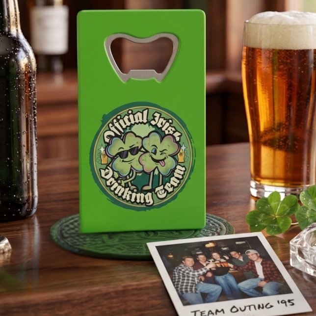 Funny Official Irish Drinking Team Wallet Opener (Créateur téléchargé)
