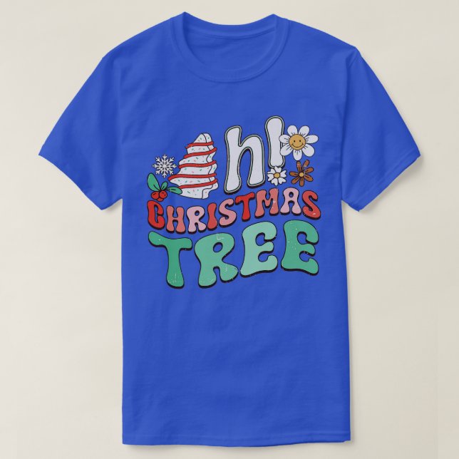 Funny Oh Christmas Tree Cake T-Shirt (Design vorne)