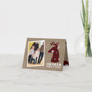 Funny Oh Deber Burlap Weihnachten