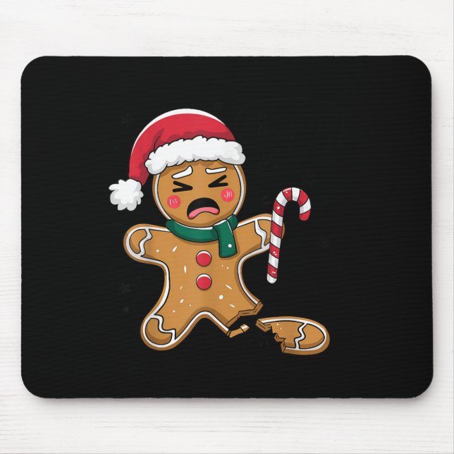 Funny Oh Snap Gingerbrot Bäckerei Weihnachtssnacks Mousepad (Vorne)
