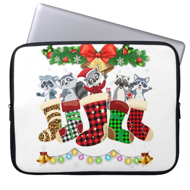 Funny Oh Weihnachts Bee Xmas Lichter Männer Frauen Laptopschutzhülle (Vorderseite)